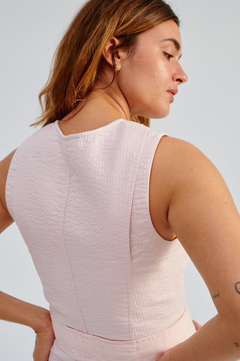 Caron Callahan Bowen Jumpsuit-Caron Callahan pink jumpsuit-Bowen Jumpsuit petal-Idun-St. Paul