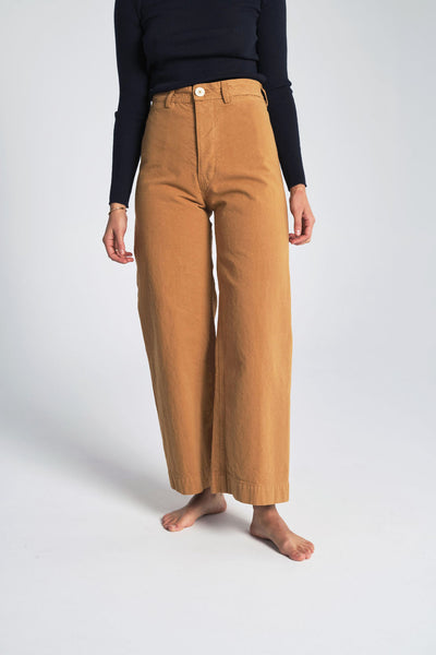 jesse kamm sailor pants tobacco pant Jesse Kamm Sailor Pant In Tobacco 34.5 at high waist jesse kamm sailor pant tobacco