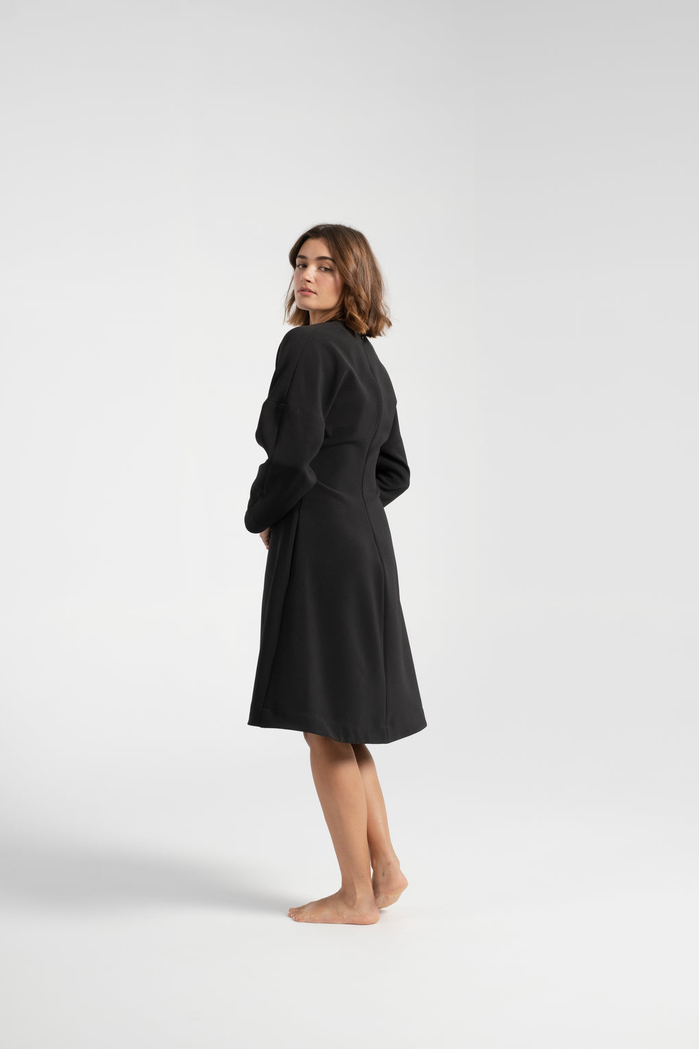 Nomia dolman sleeve dress-Nomia dress-black dress-long sleeve black dress-dolman sleeve dress-black fall dress-Idun-St. Paul