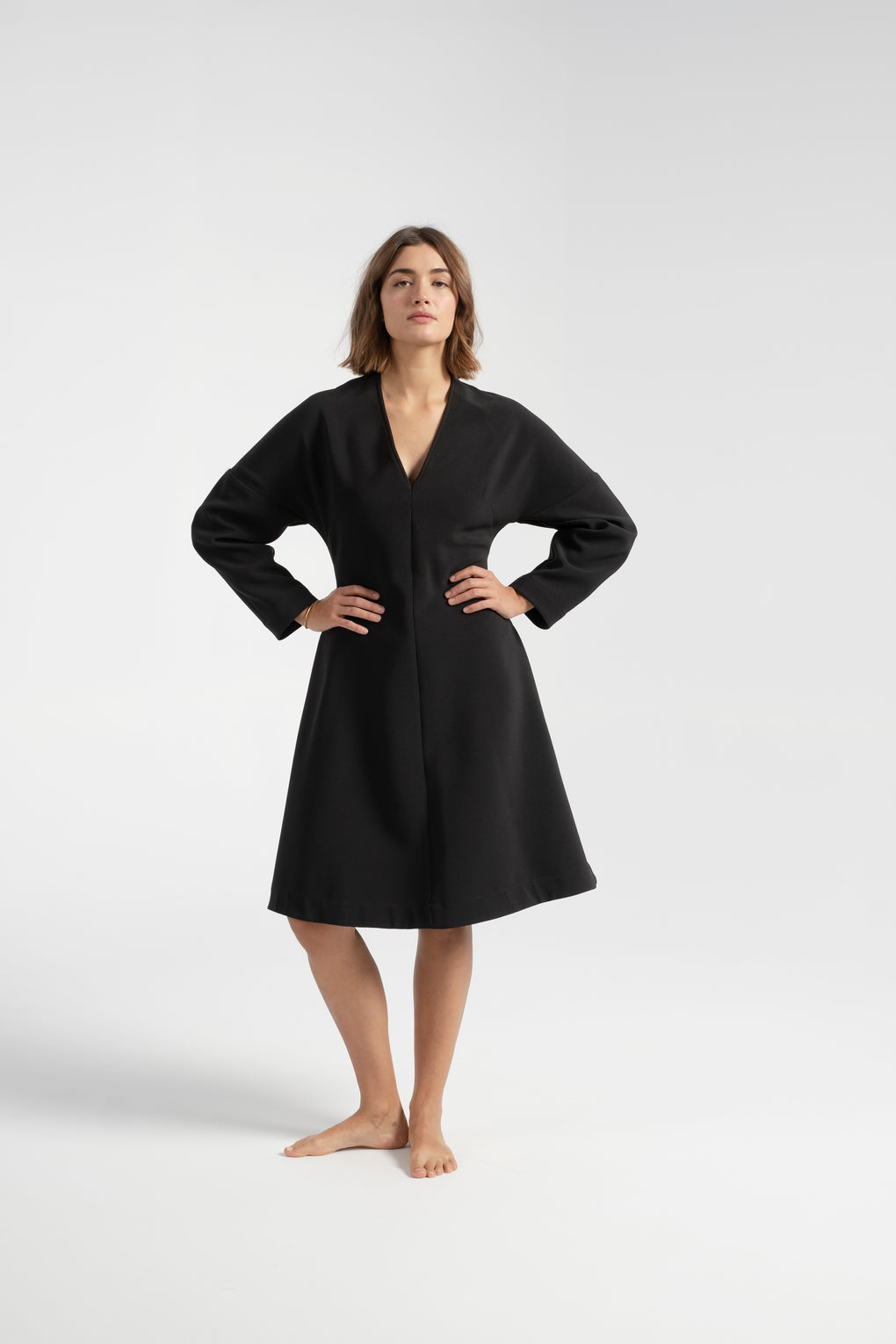 Nomia dolman sleeve dress-Nomia dress-black dress-long sleeve black dress-dolman sleeve dress-black fall dress-Idun-St. Paul