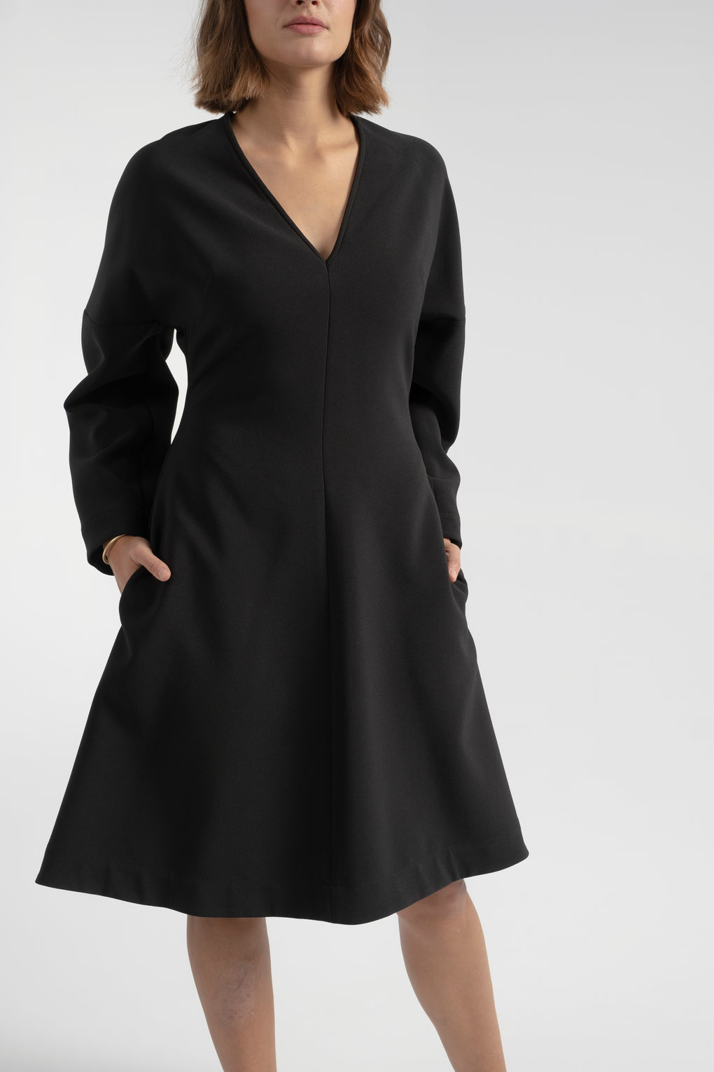 Nomia dolman sleeve dress-Nomia dress-black dress-long sleeve black dress-dolman sleeve dress-black fall dress-Idun-St. Paul