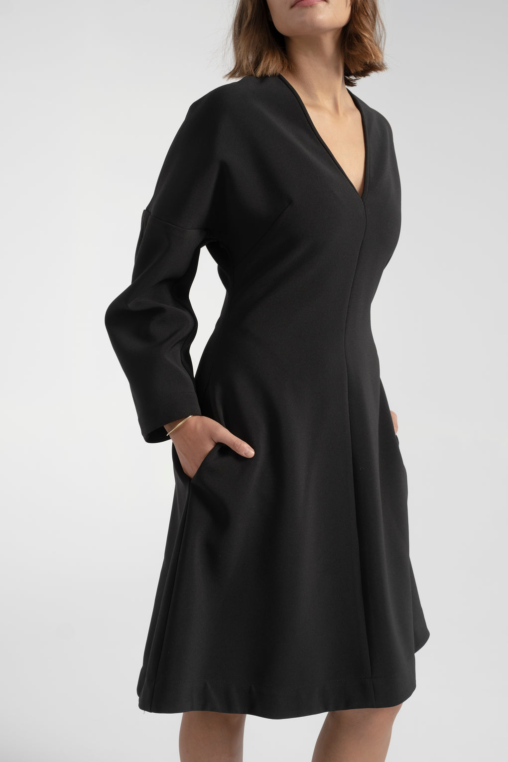 Nomia dolman sleeve dress-Nomia dress-black dress-long sleeve black dress-dolman sleeve dress-black fall dress-Idun-St. Paul