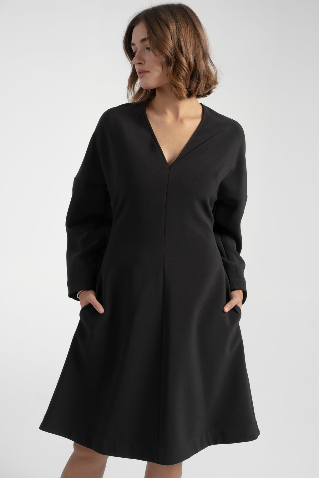 Nomia dolman sleeve dress-Nomia dress-black dress-long sleeve black dress-dolman sleeve dress-black fall dress-Idun-St. Paul