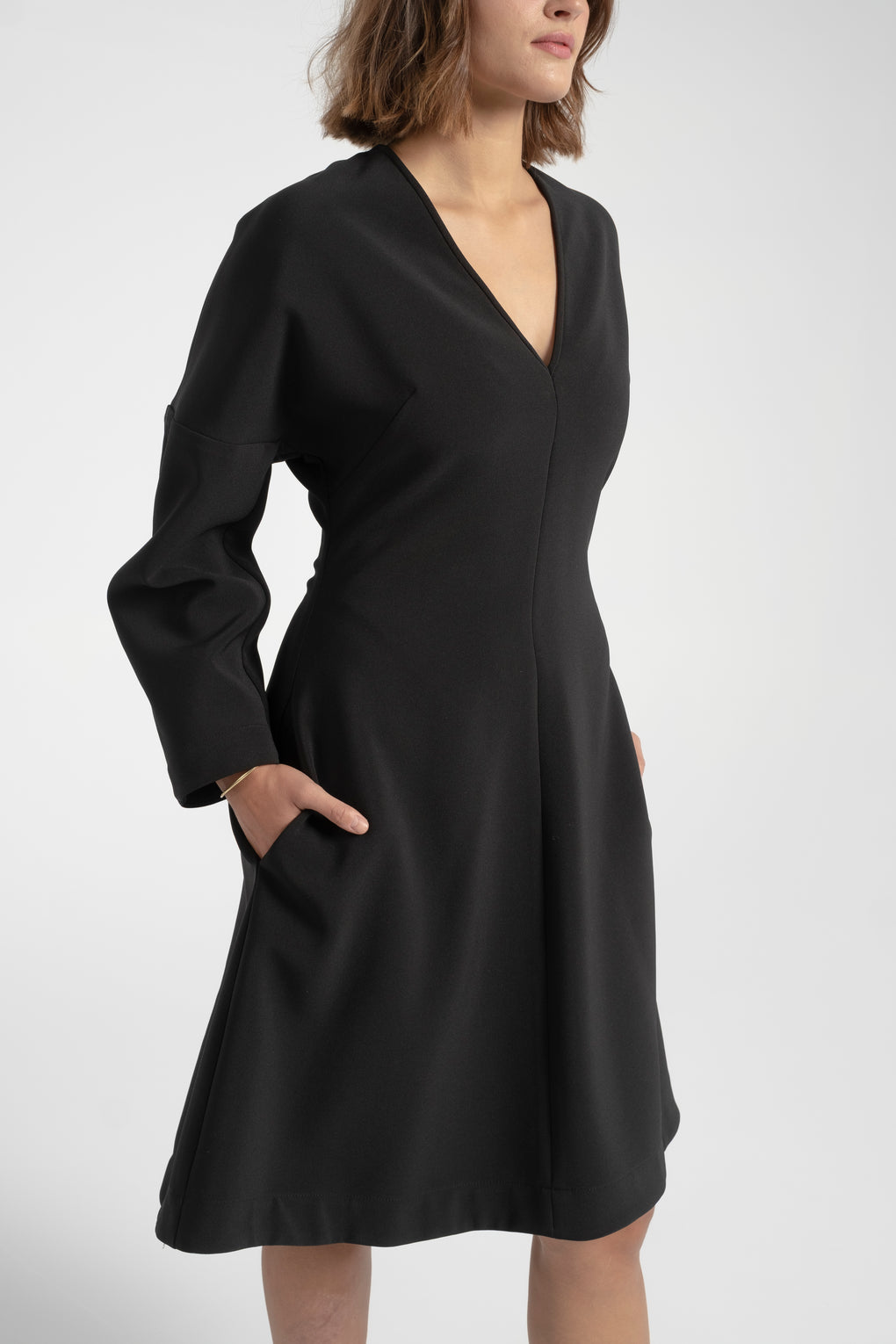 Nomia dolman sleeve dress-Nomia dress-black dress-long sleeve black dress-dolman sleeve dress-black fall dress-Idun-St. Paul