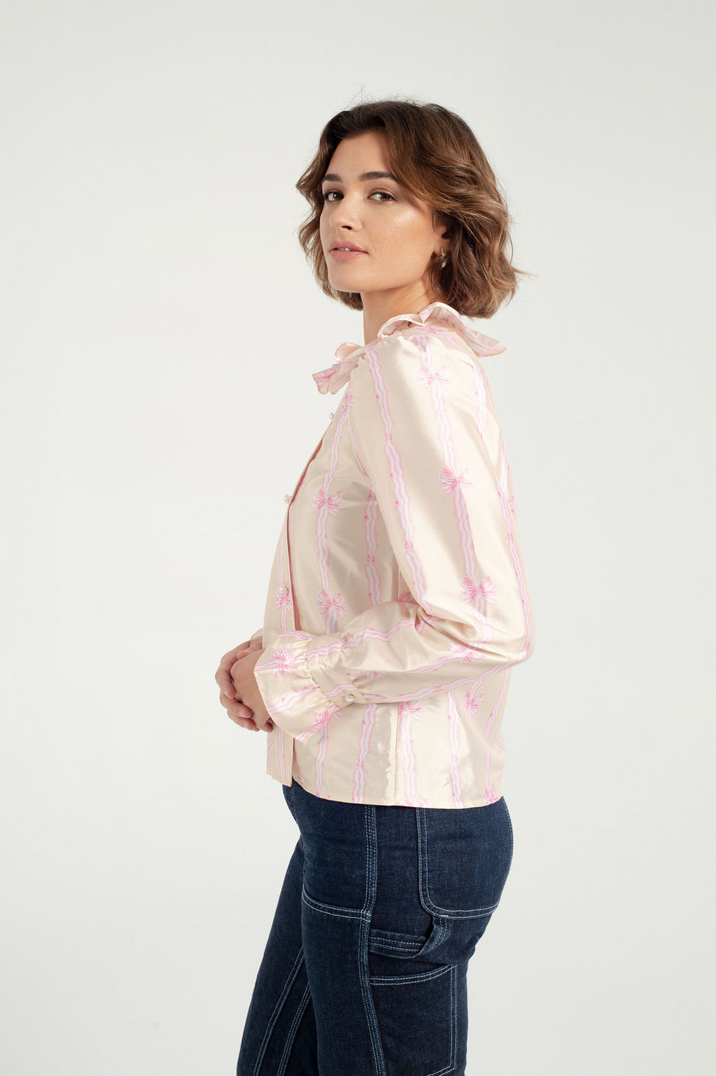 Batsheva-Batsheva petal blouse-batsheva bow blouse-batsheva silk blouse-Idun-St. Paul