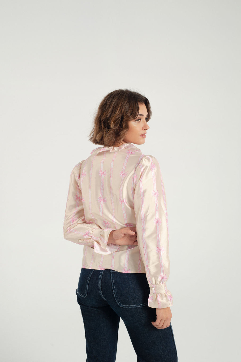 Batsheva-Batsheva petal blouse-batsheva bow blouse-batsheva silk blouse-Idun-St. Paul
