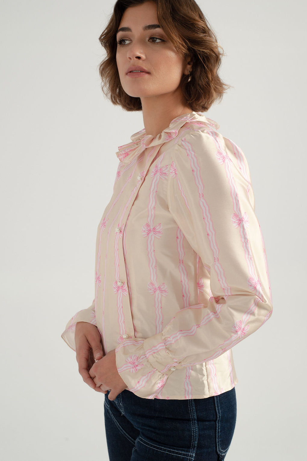 Batsheva-Batsheva petal blouse-batsheva bow blouse-batsheva silk blouse-Idun-St. Paul