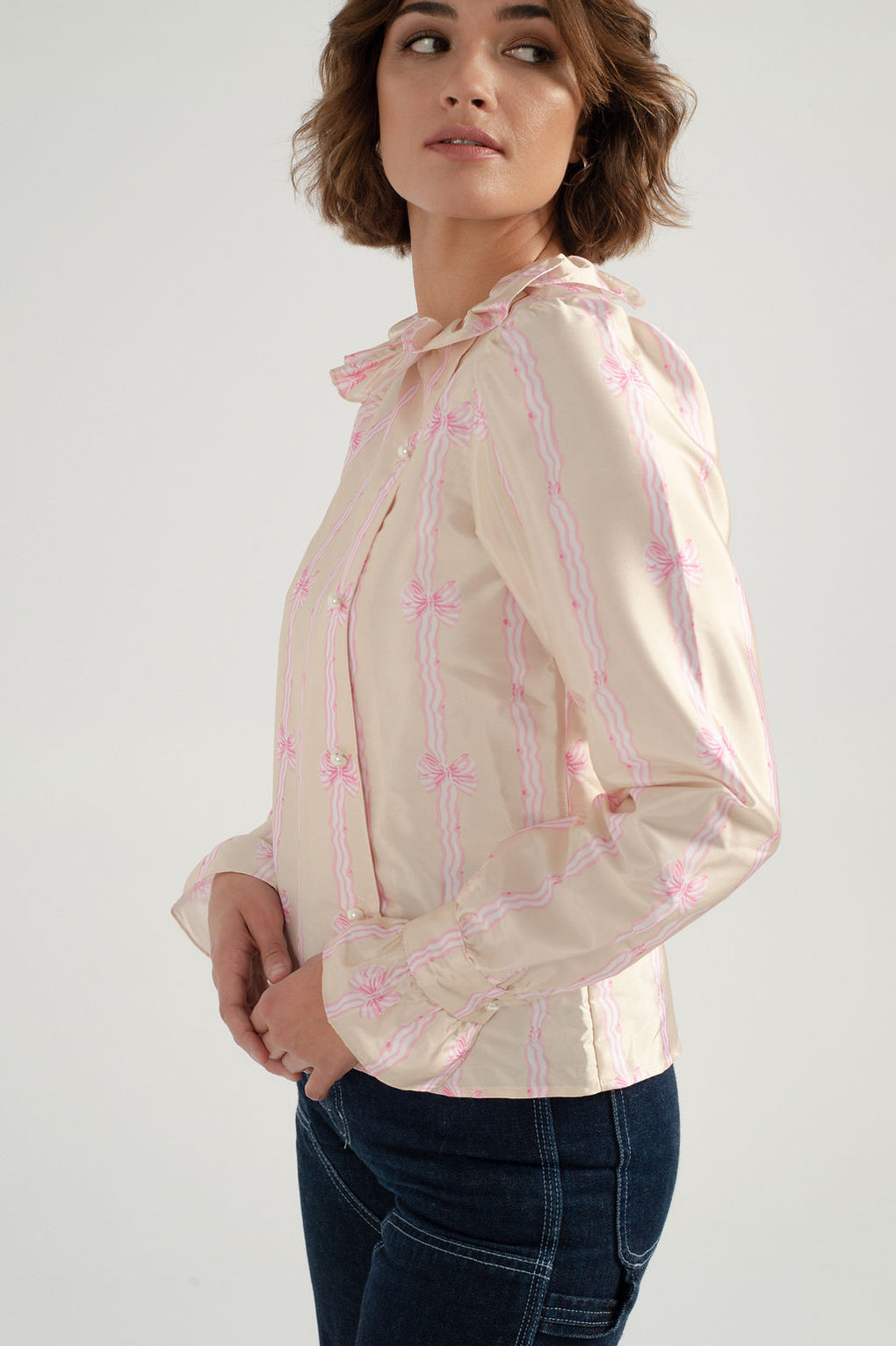 Batsheva-Batsheva petal blouse-batsheva bow blouse-batsheva silk blouse-Idun-St. Paul