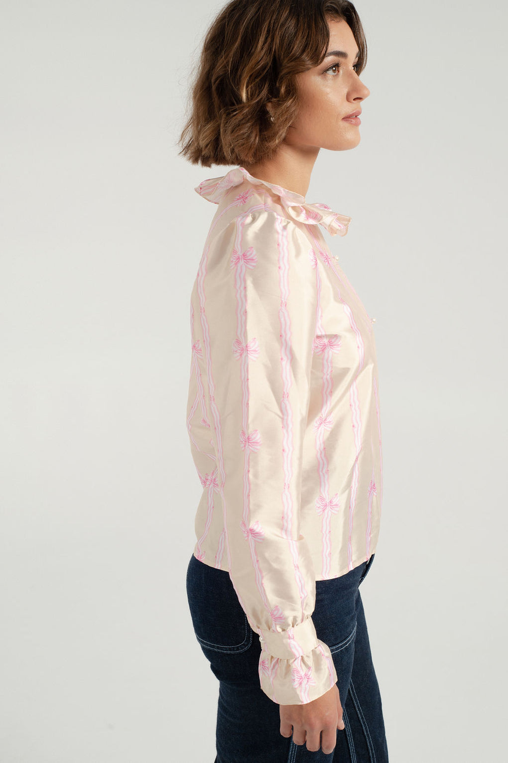Batsheva-Batsheva petal blouse-batsheva bow blouse-batsheva silk blouse-Idun-St. Paul