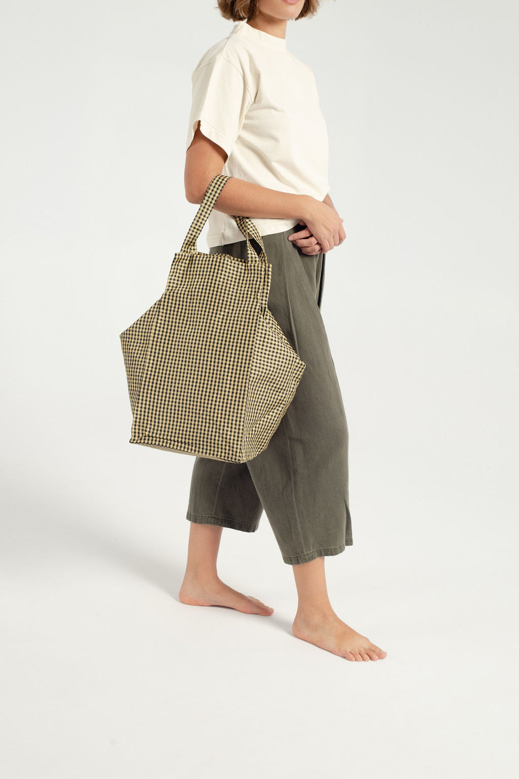 Coming of Age-everyday bag-yellow black gingham bag-Idun-St. Paul