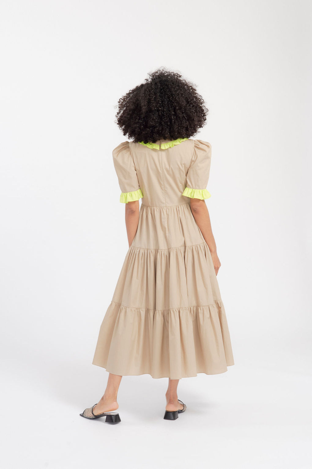 Batsheva-Batsheva Spring Lucy Dress-Batsheva camel dress-Batsheva tiered dress-Idun-St. Paul