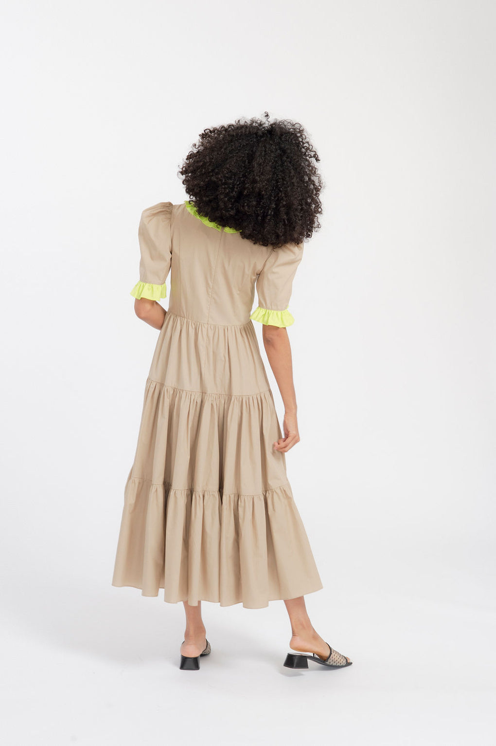 Batsheva-Batsheva Spring Lucy Dress-Batsheva camel dress-Batsheva tiered dress-Idun-St. Paul