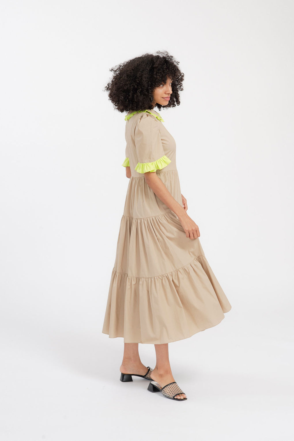 Batsheva-Batsheva Spring Lucy Dress-Batsheva camel dress-Batsheva tiered dress-Idun-St. Paul