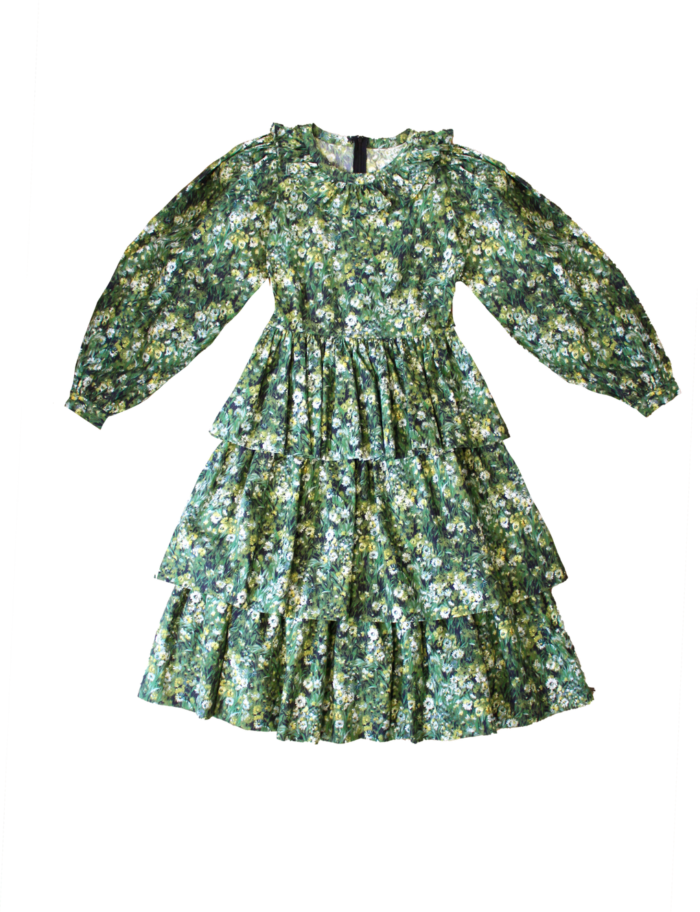Laura Ashley Batsheva - Laura Ashley Batsheva Little Girls Welsh Dress- Batsheva little girl dress - Batsheva green floral little girl dress - Idun - St. Paul