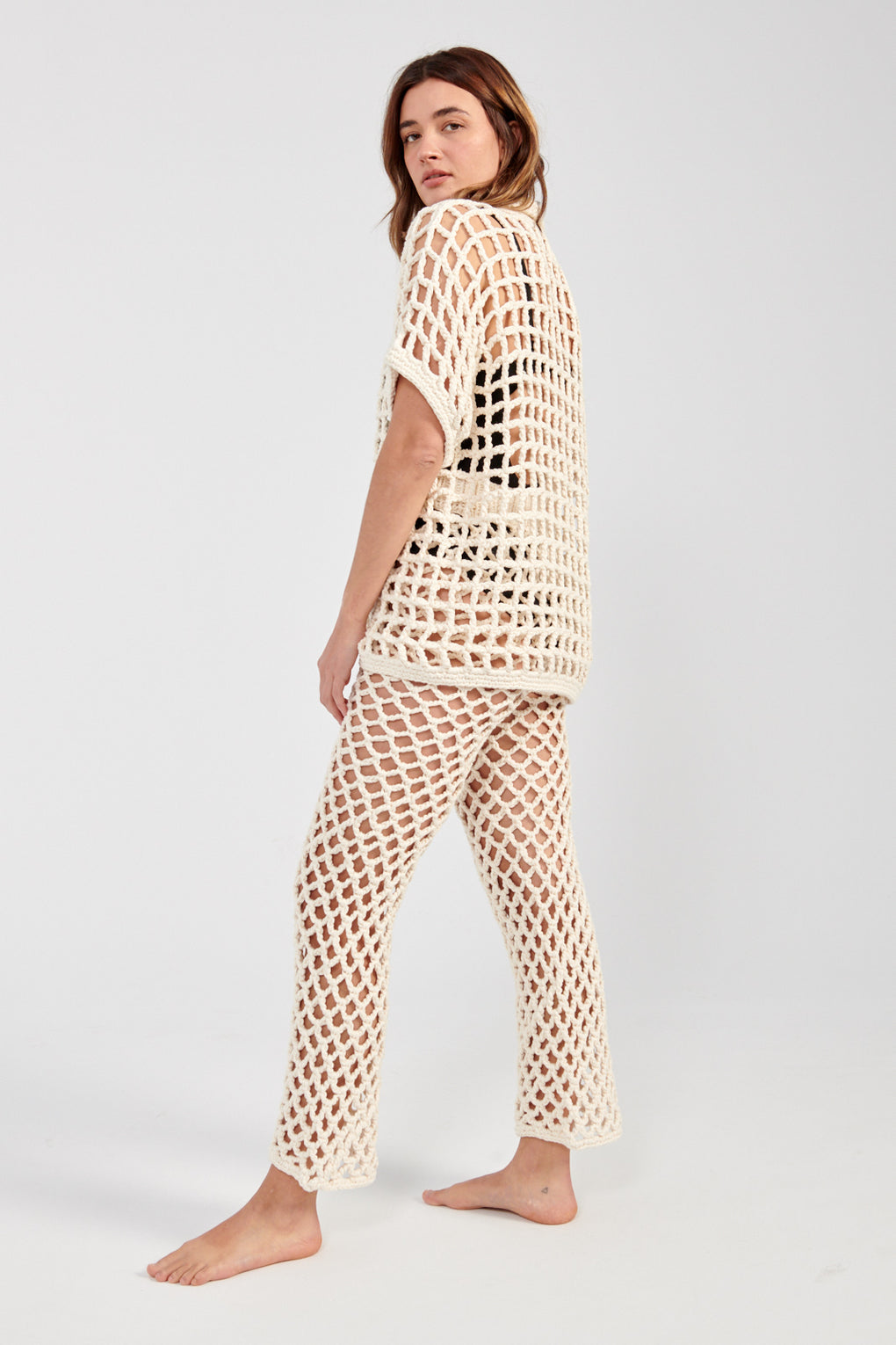 Nią Thomas Simone Pant cream-Nia Thomas crochet pant white-Idun-St. Paul