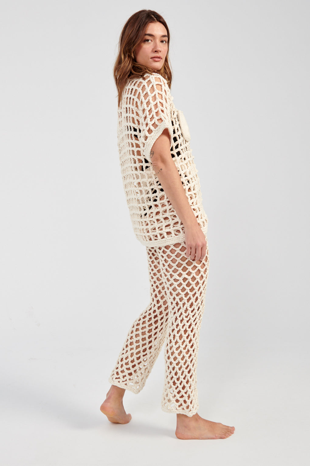 Nią Thomas Simone Pant cream-Nia Thomas crochet pant white-Idun-St. Paul