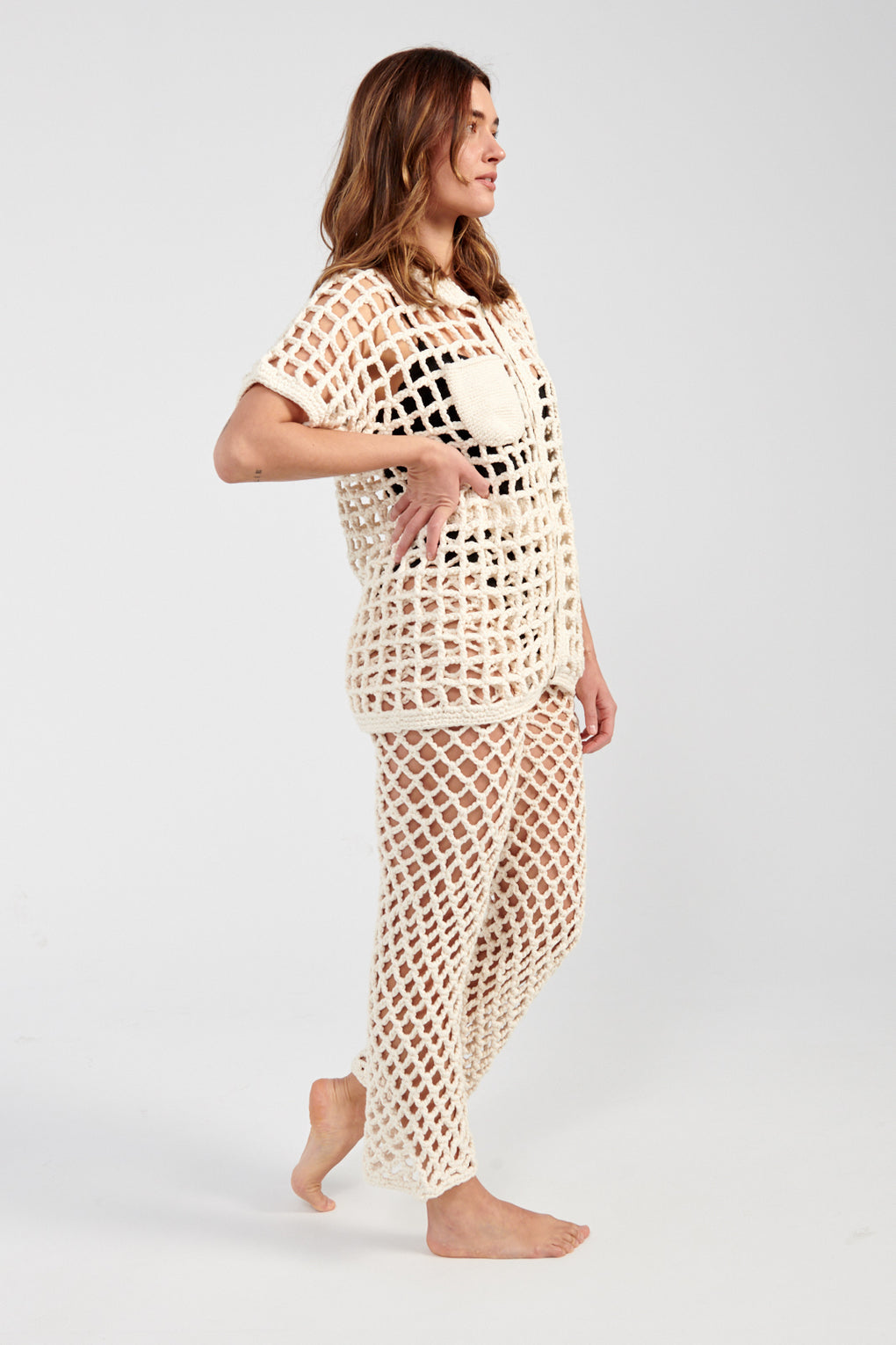 Nią Thomas Simone Pant cream-Nia Thomas crochet pant white-Idun-St. Paul