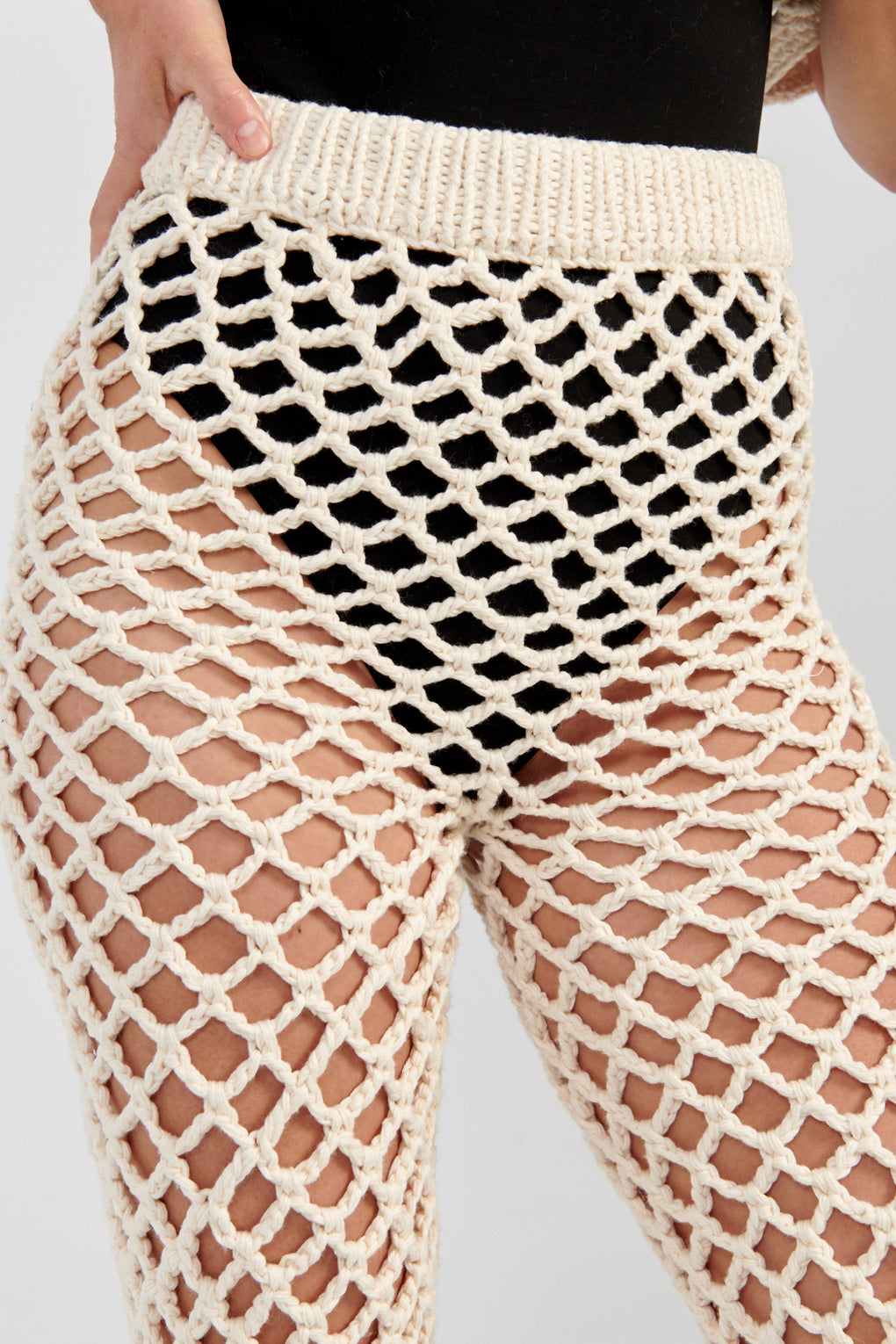 Nią Thomas Simone Pant cream-Nia Thomas crochet pant white-Idun-St. Paul