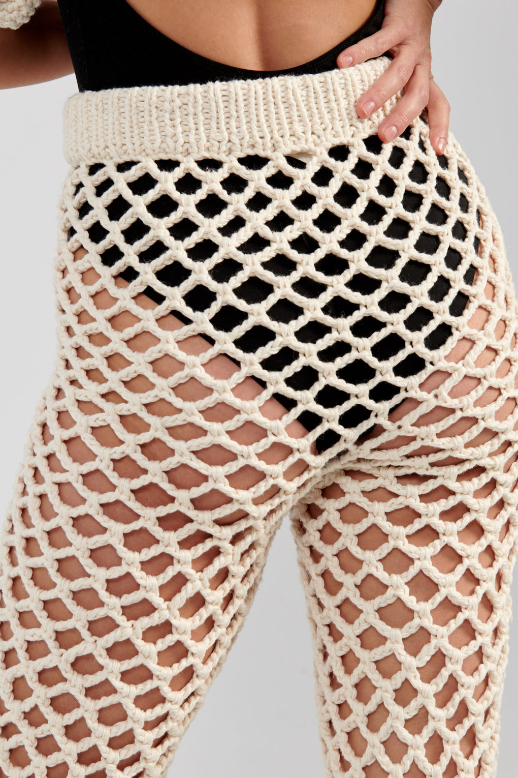 Nią Thomas Simone Pant cream-Nia Thomas crochet pant white-Idun-St. Paul