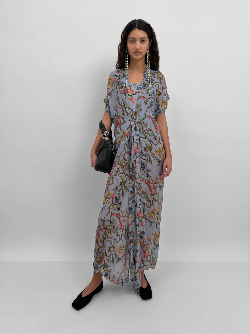 Olympia Wrap Caftan Dress