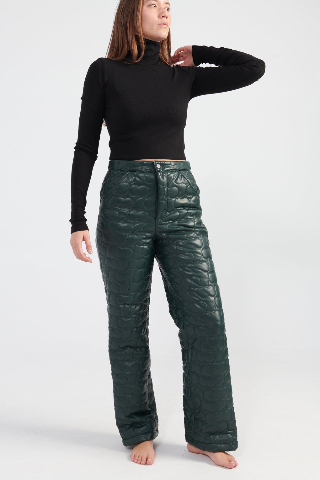 Cropped Fitted Turtleneck