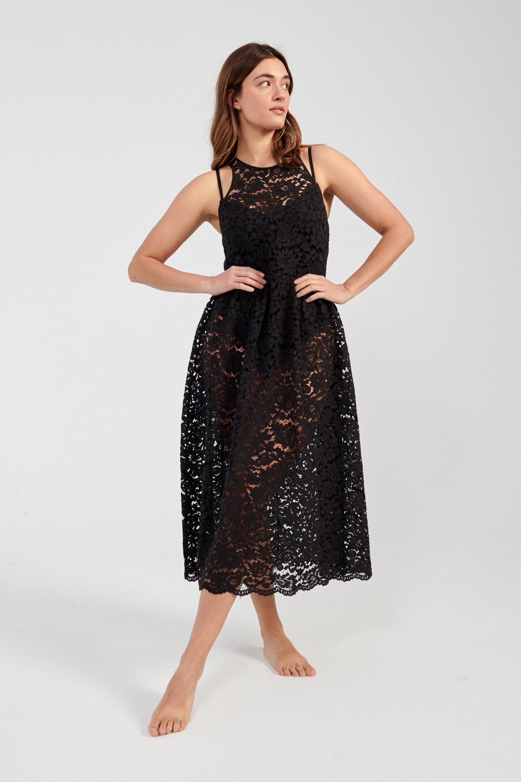 Baum Und Pferdgarten Aveda Dress-Baum Und Pferdgarten black lace dress-Idun-St. Paul