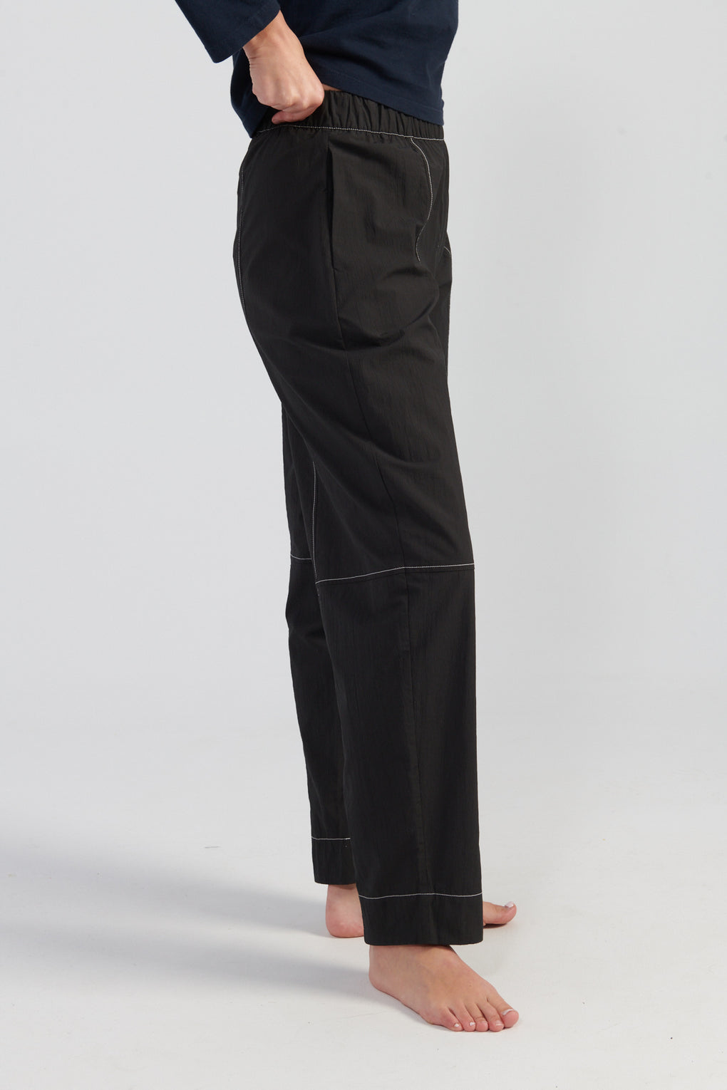 Elasticated Curved Pants