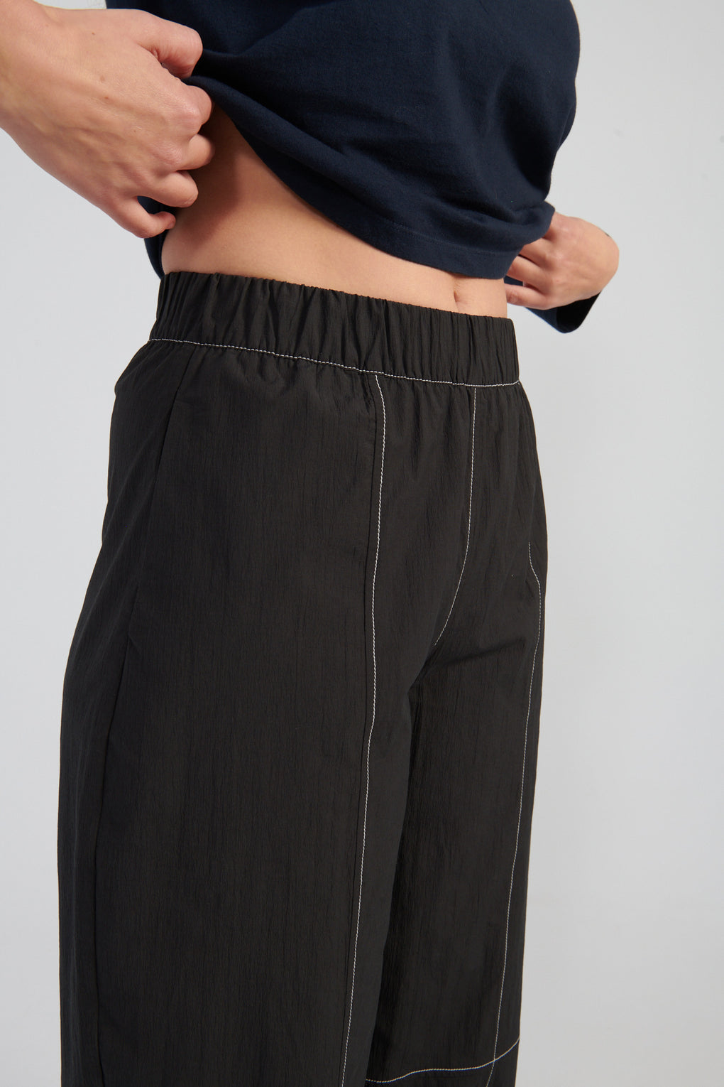 Elasticated Curved Pants