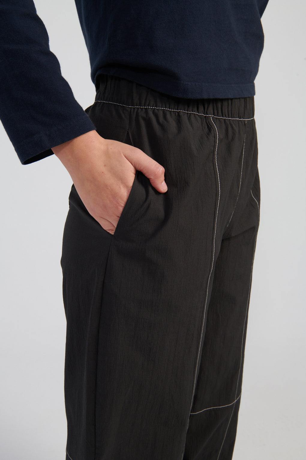 Elasticated Curved Pants