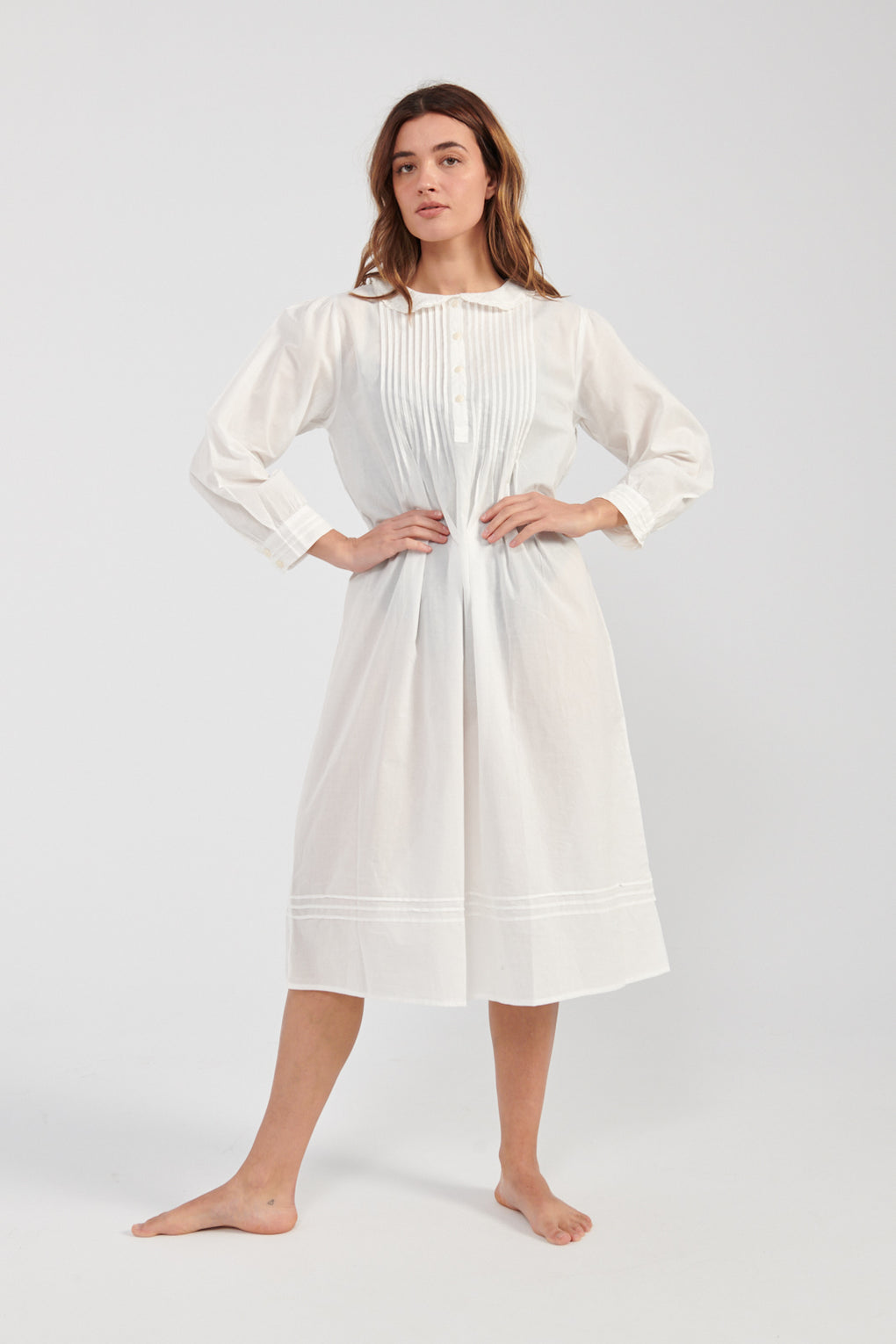 Salter House Wendy Nightdress white-Salter House white dress nightgown-Idun-St. Paul