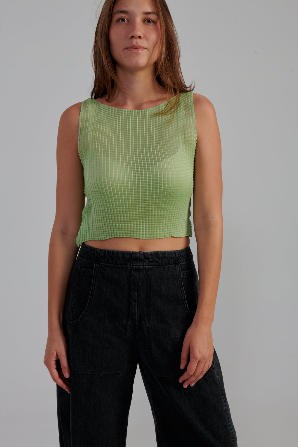 Pleated Singlet Tank