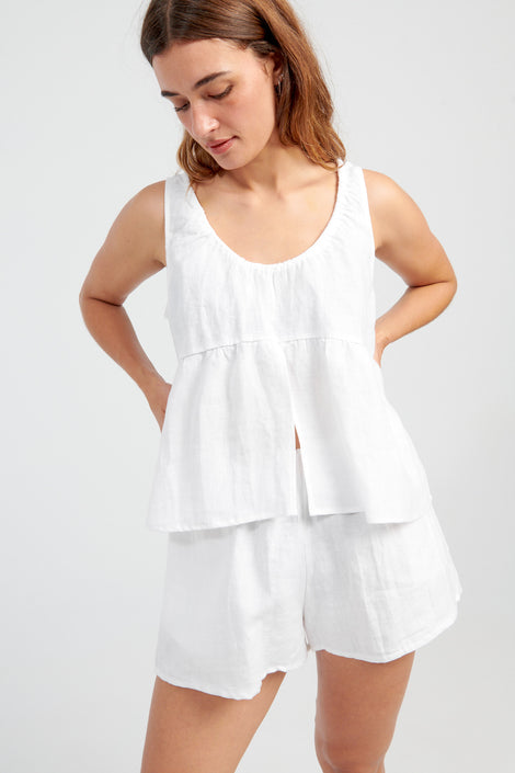 Gathered Linen Set