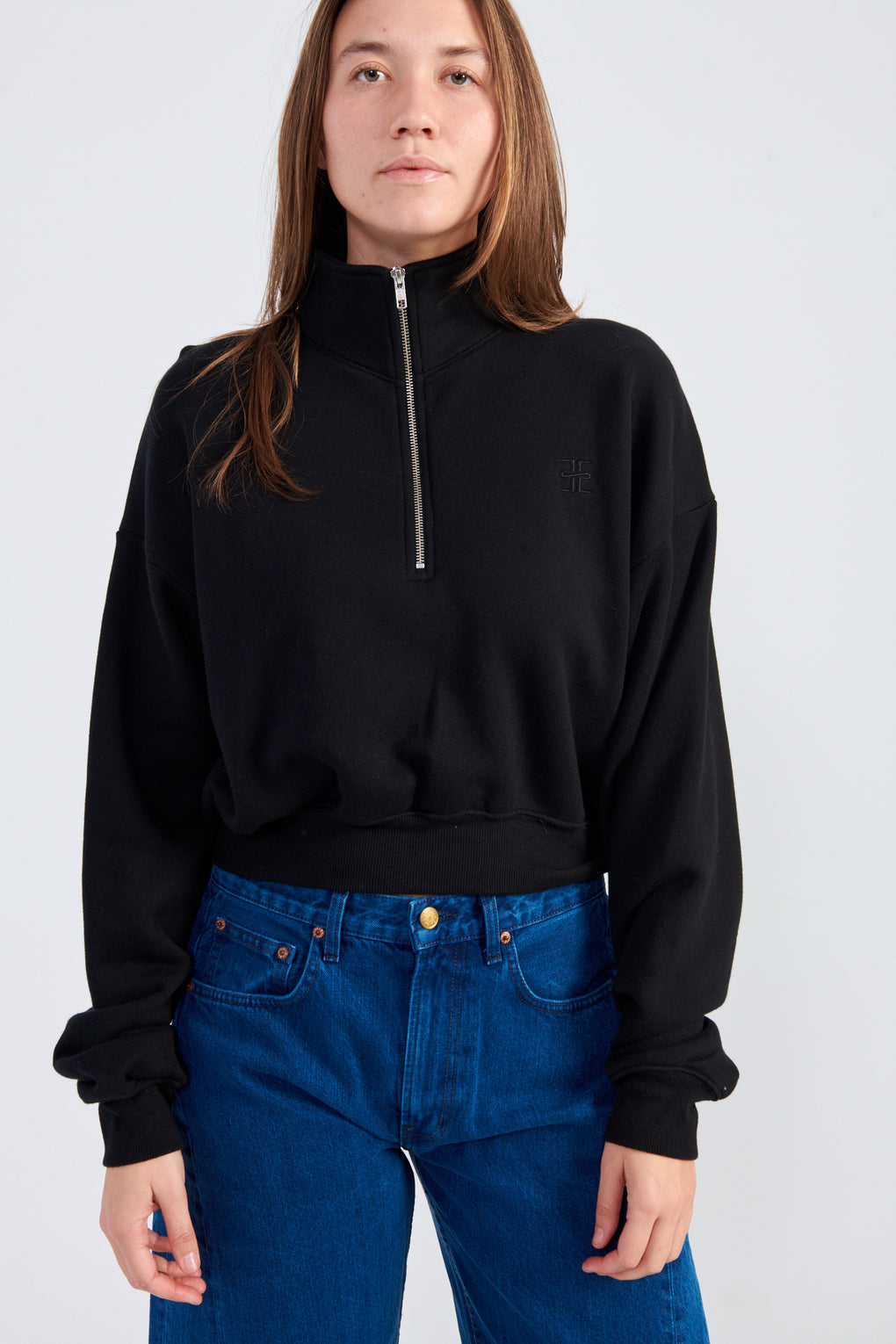 Cropped Half-Zip