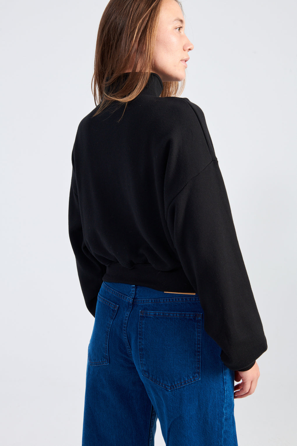 Cropped Half-Zip