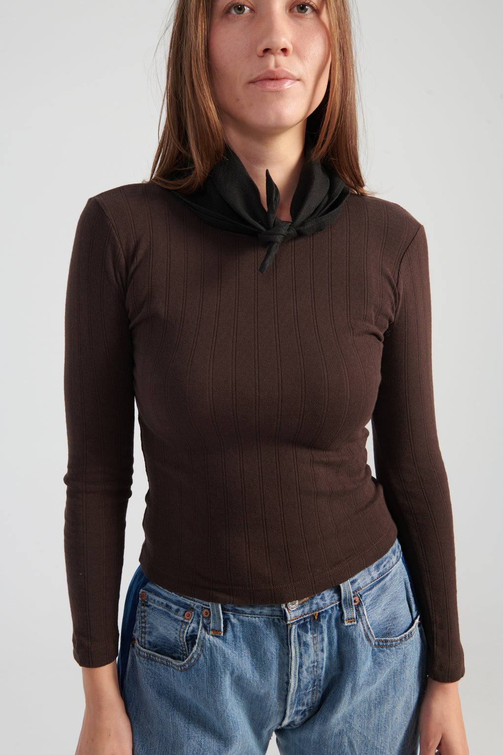 Pointelle Slim Fit Long Sleeve