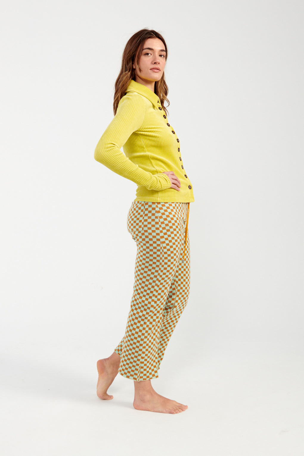 KkCo Checkered Canyon Pant Mint & Ginger Checker-Idun-St. Paul