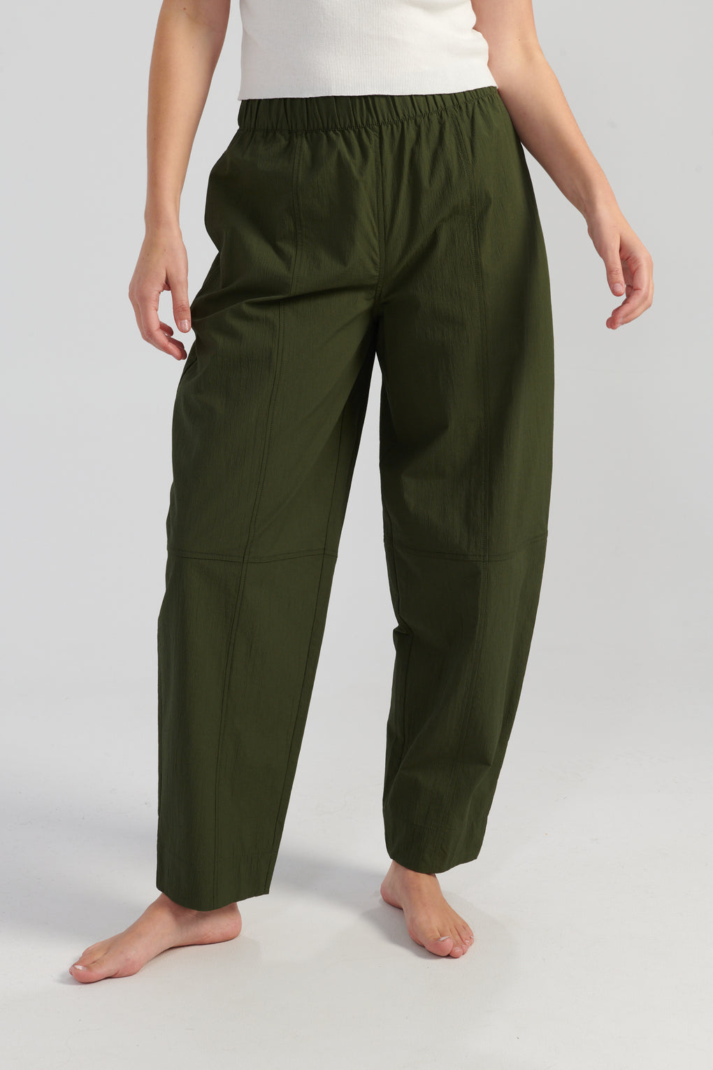 Elasticated Curved Pants