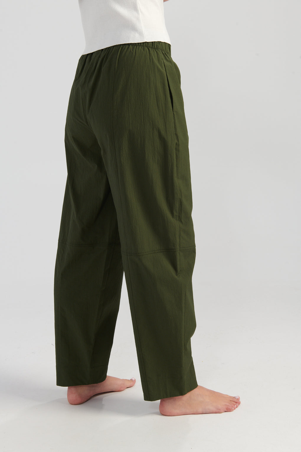 Elasticated Curved Pants