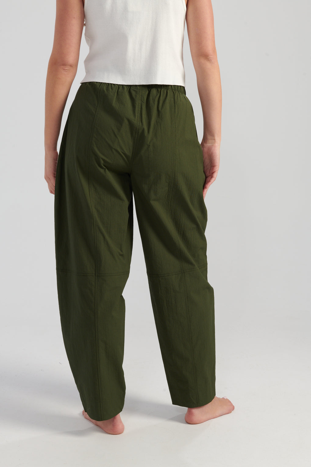 Elasticated Curved Pants