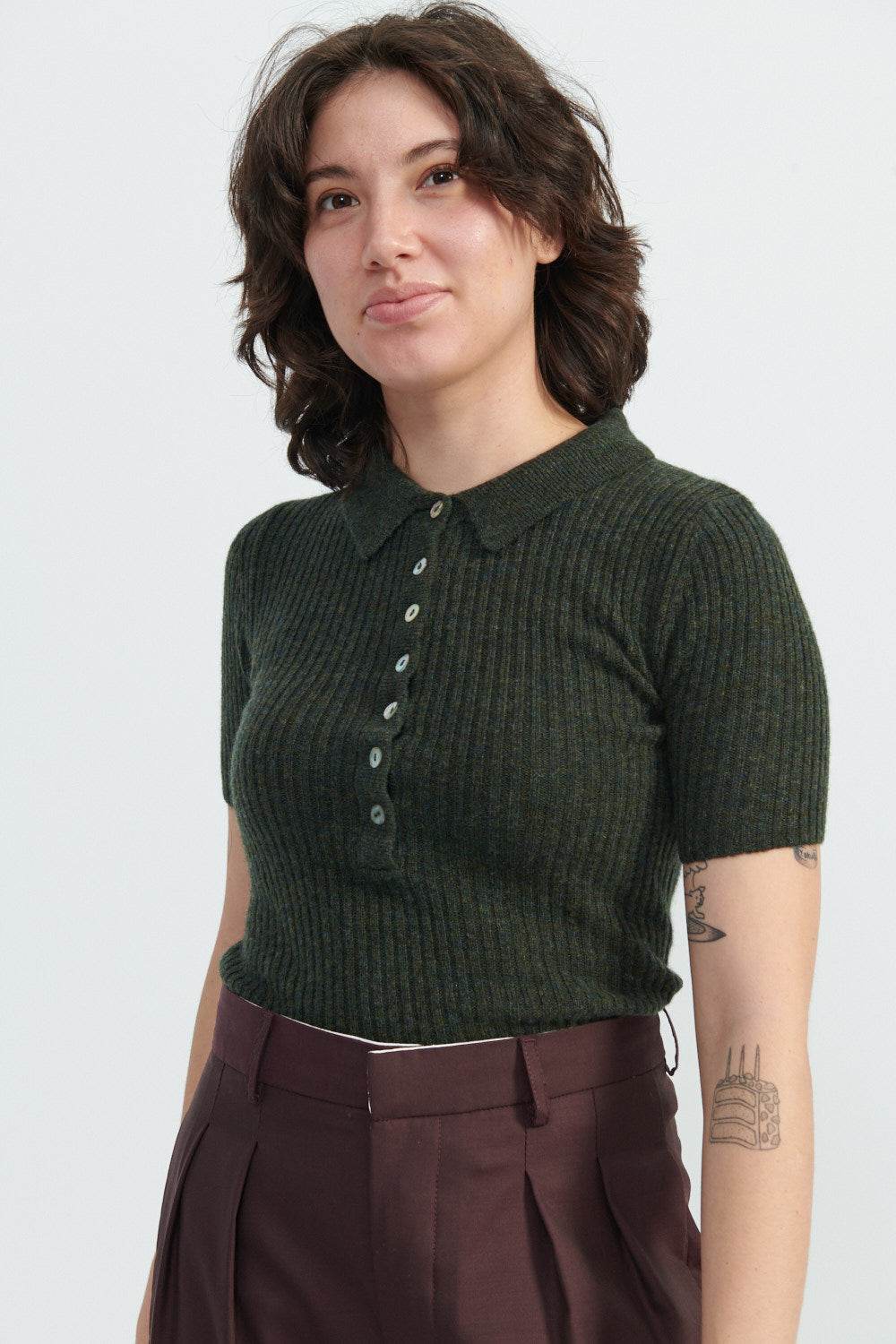 Molly Collared Short-Sleeves