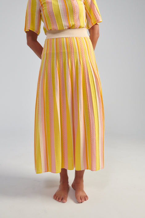 Marika Stripe Skirt