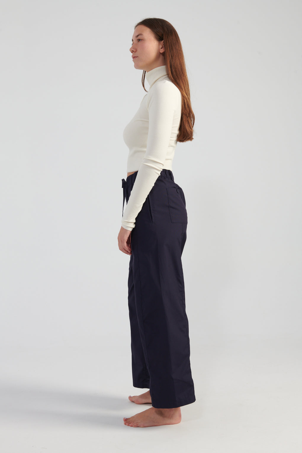 Elastic Straight Legged Trouser