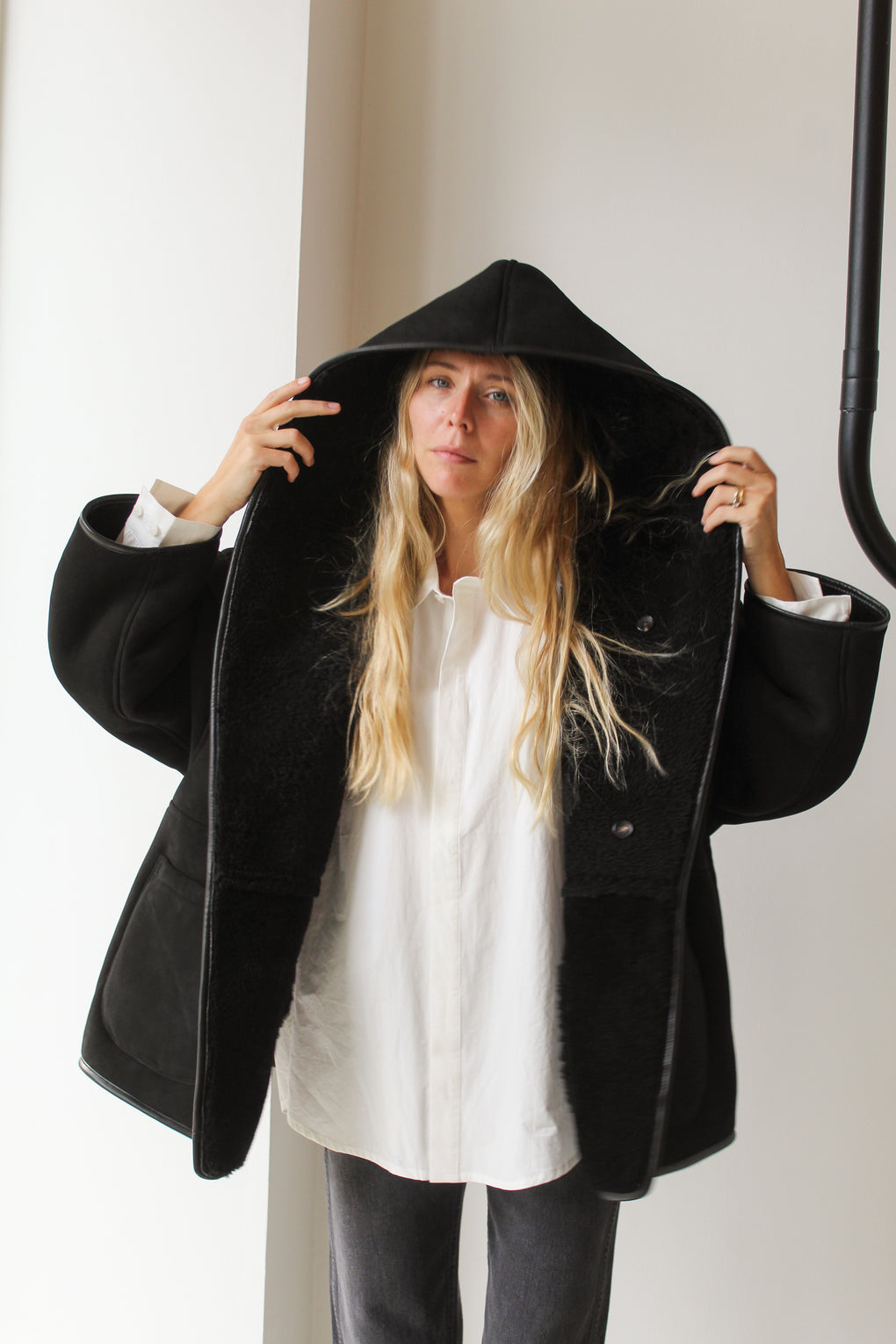 Curly Suede Reversible Holland Coat