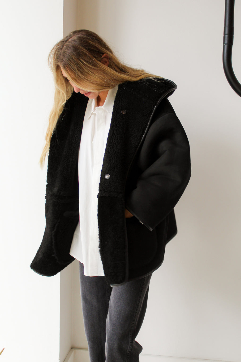 Curly Suede Reversible Holland Coat