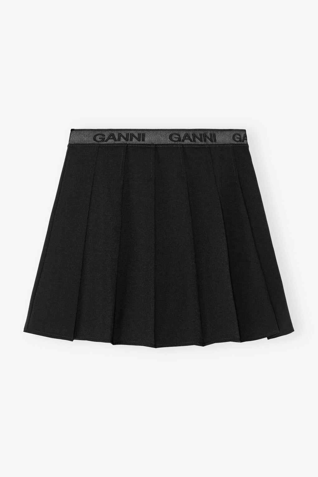 Light Twill Pleated Mini Skirt