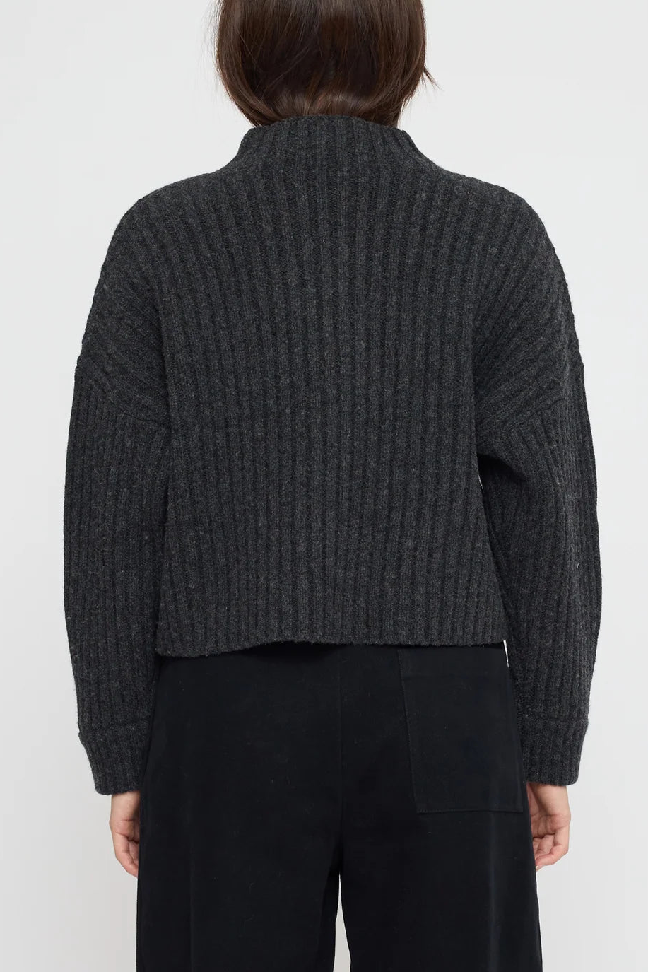 Chunky Ribbed Mockneck Sweater