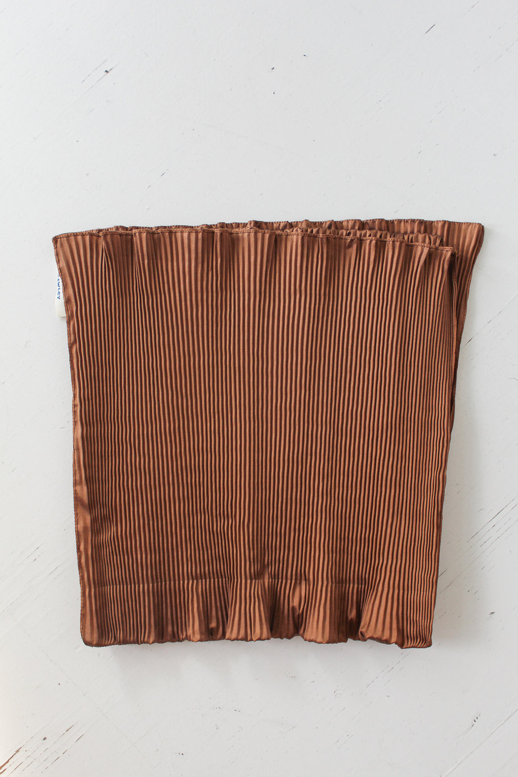 Silk Dupion Pleated Scarf
