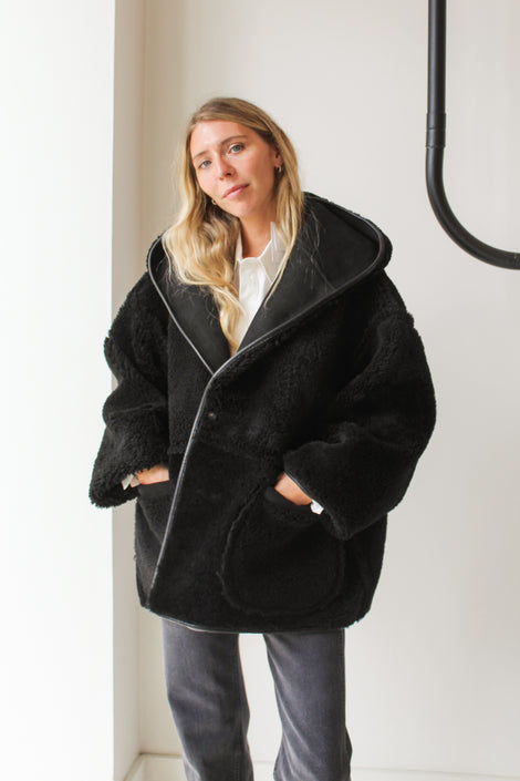 Curly Suede Reversible Holland Coat