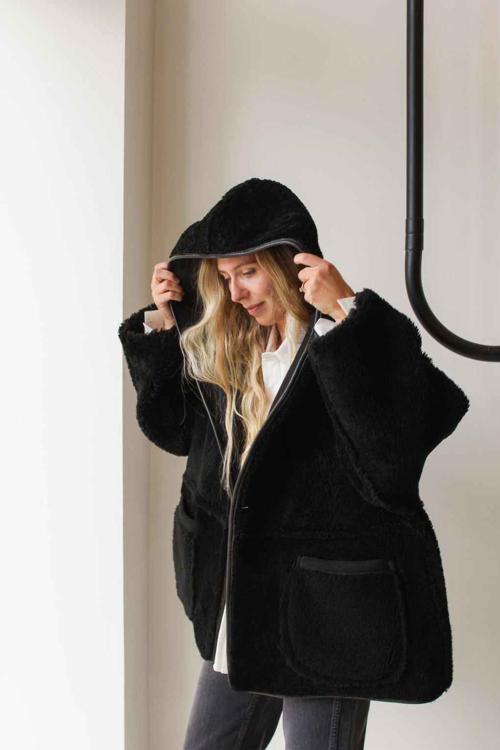 Curly Suede Reversible Holland Coat