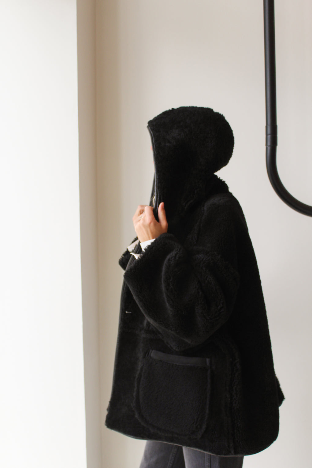 Curly Suede Reversible Holland Coat